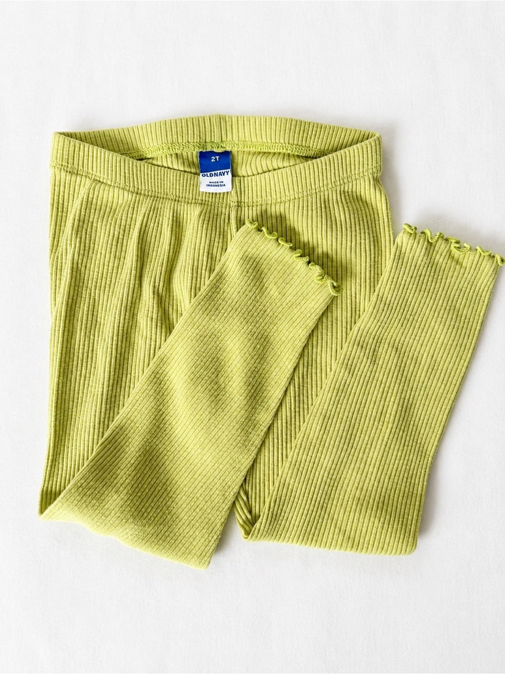 Old Navy Ruffled Ribbed Toddler Girls Leggings – Size 2T